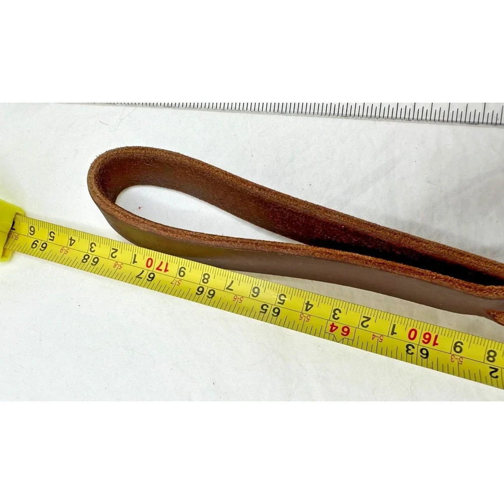 Genuine Leather Dog leash Braided Oiled Heavy Duty 61 in